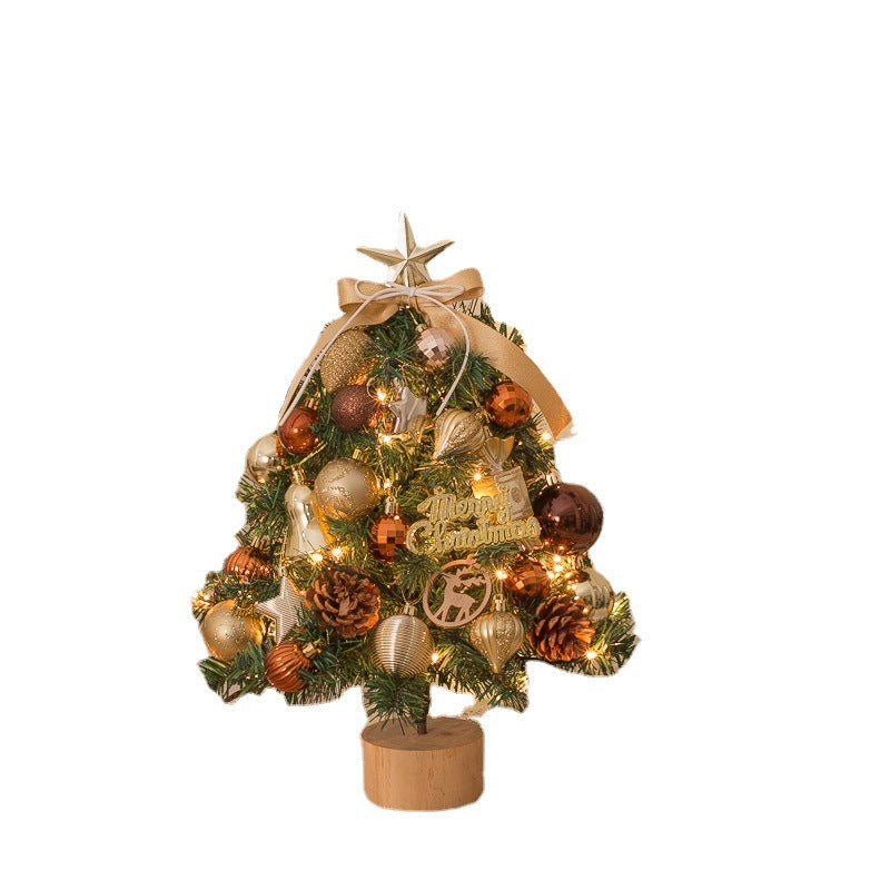 Christmas Tree Small Tree Christmas Decorations Mini Set with Tree Lights Christmas Tree Ornament - V.I.P Digital Presence