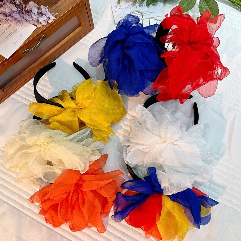 Handmade European and American headbands with versatile fabric flower hair accessories - V.I.P Digital Presence