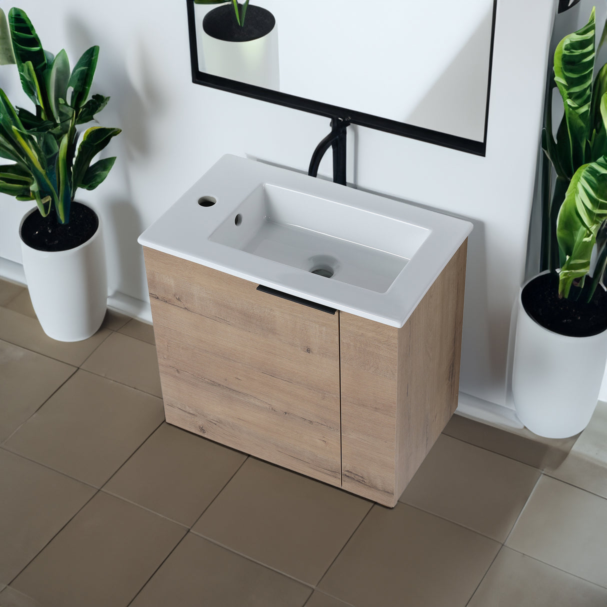 Bathroom Vanity with Sink 22 Inch for Small Bathroom,Floating Bathroom Vanity with Soft Close Door,Small Bathroom Vanity with Sink, 22x13 (KD-Packing) - V.I.P Digital Presence