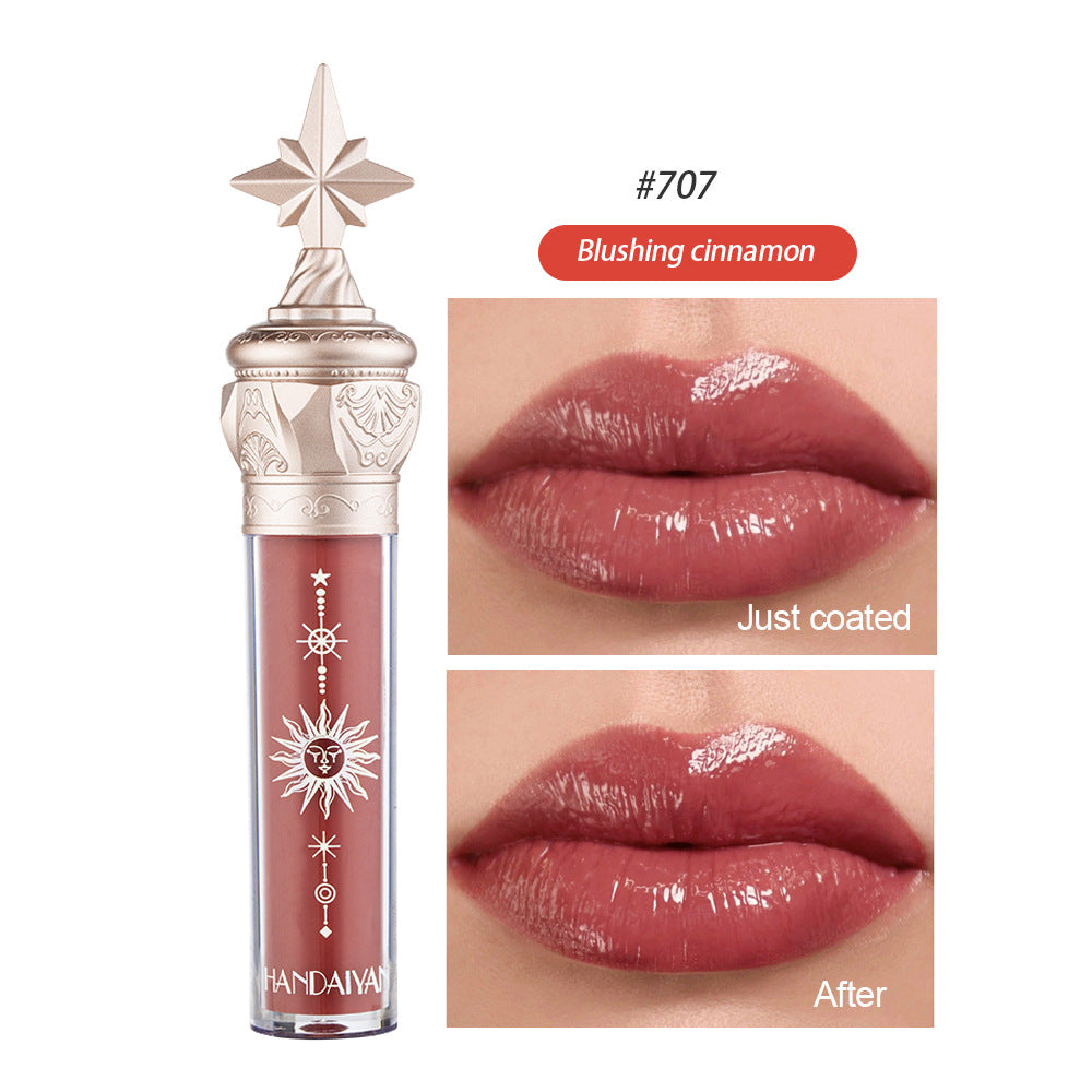 HANDAIYAN Small Star Stick Lip Gloss Lipstick Water Light Film Mirror Lip Glaze Glass Lip Gloss Moisturizing Lasting Not Easy To Fade - V.I.P Digital Presence