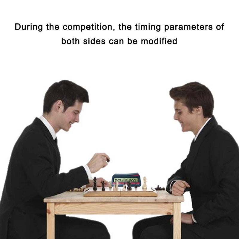 Competition Count Up Down Timer Professional Digital Chess Clock Plastic Battery Powered Lightweight Stopwatch for Board Game - V.I.P Digital Presence