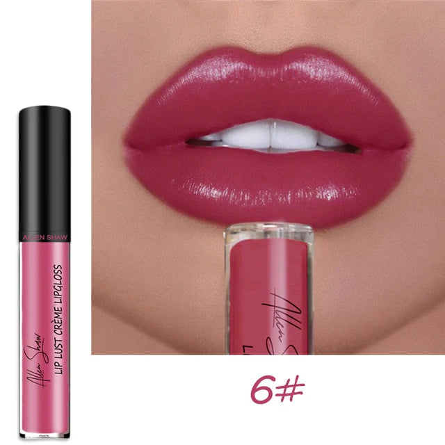 Nude Shiny Liquid Lip Glaze Matte Glitter Shimmer Moisturizing Lip Gloss Long-lasting Lipstick - V.I.P Digital Presence