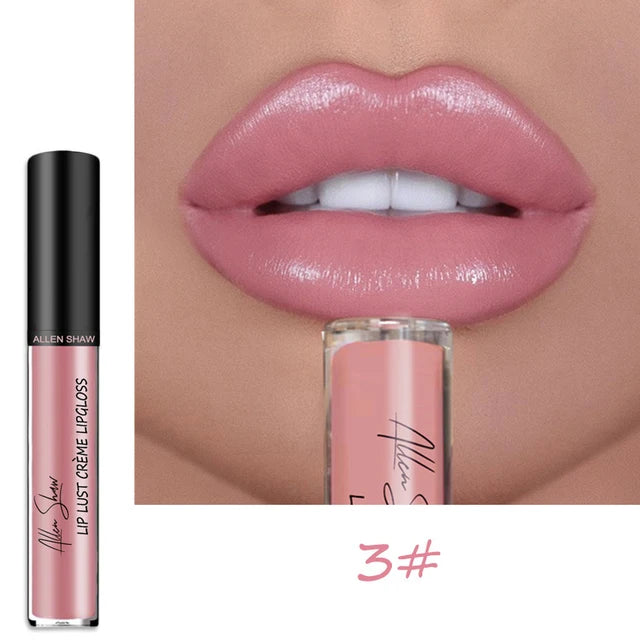 Nude Shiny Liquid Lip Glaze Matte Glitter Shimmer Moisturizing Lip Gloss Long-lasting Lipstick - V.I.P Digital Presence