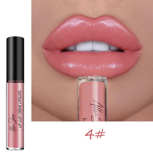 Nude Shiny Liquid Lip Glaze Matte Glitter Shimmer Moisturizing Lip Gloss Long-lasting Lipstick - V.I.P Digital Presence