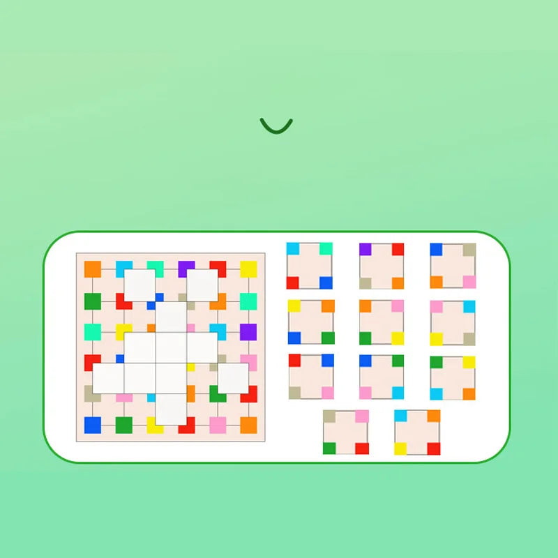 Color block capture puzzle children's early education color cognition building block assembly toy