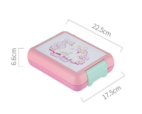 Cartoon cute compartment microwaveable sealed lunch box lunch box fruit salad box - V.I.P Digital Presence