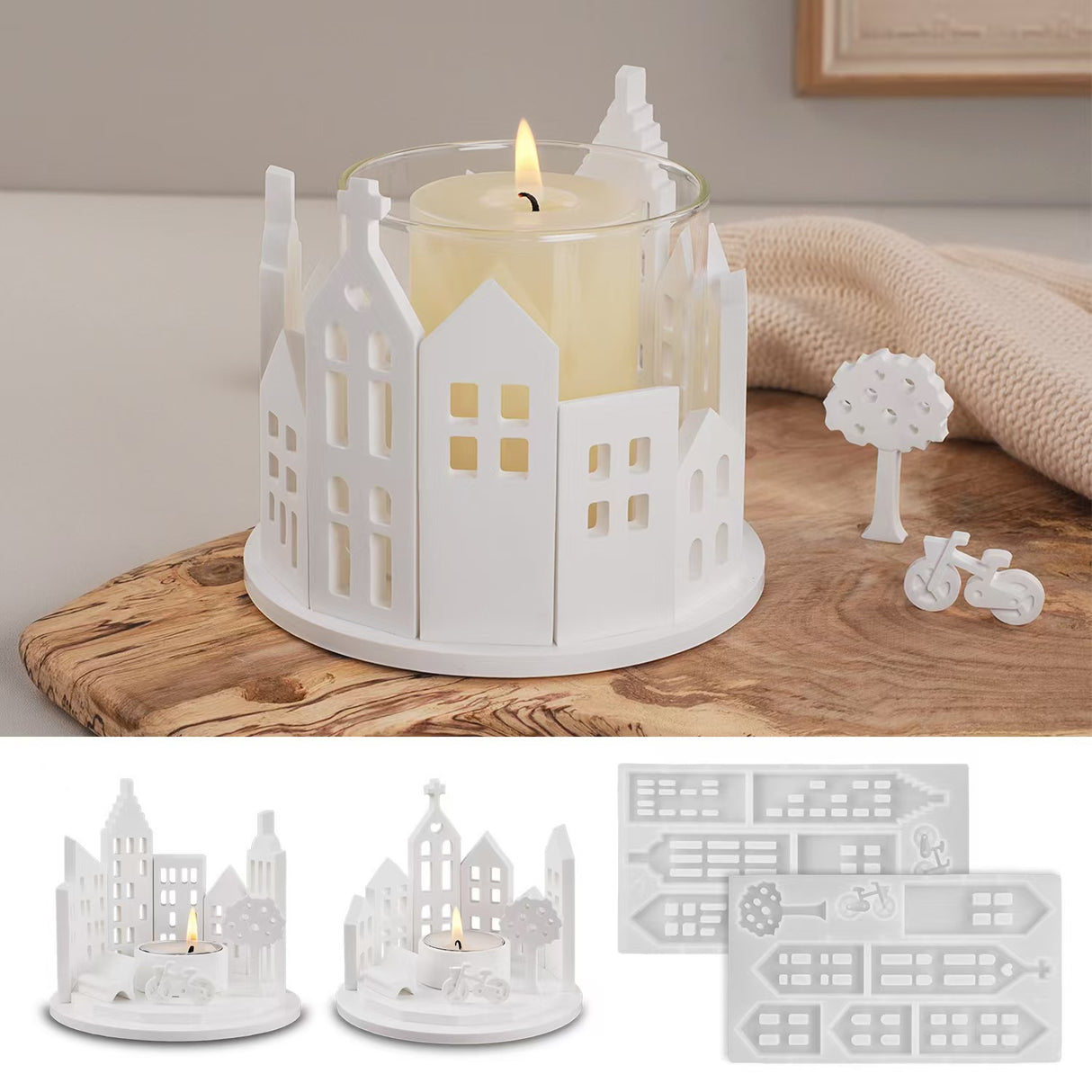 Round House Candle Holder Silicone Mold for DIY - V.I.P Digital Presence