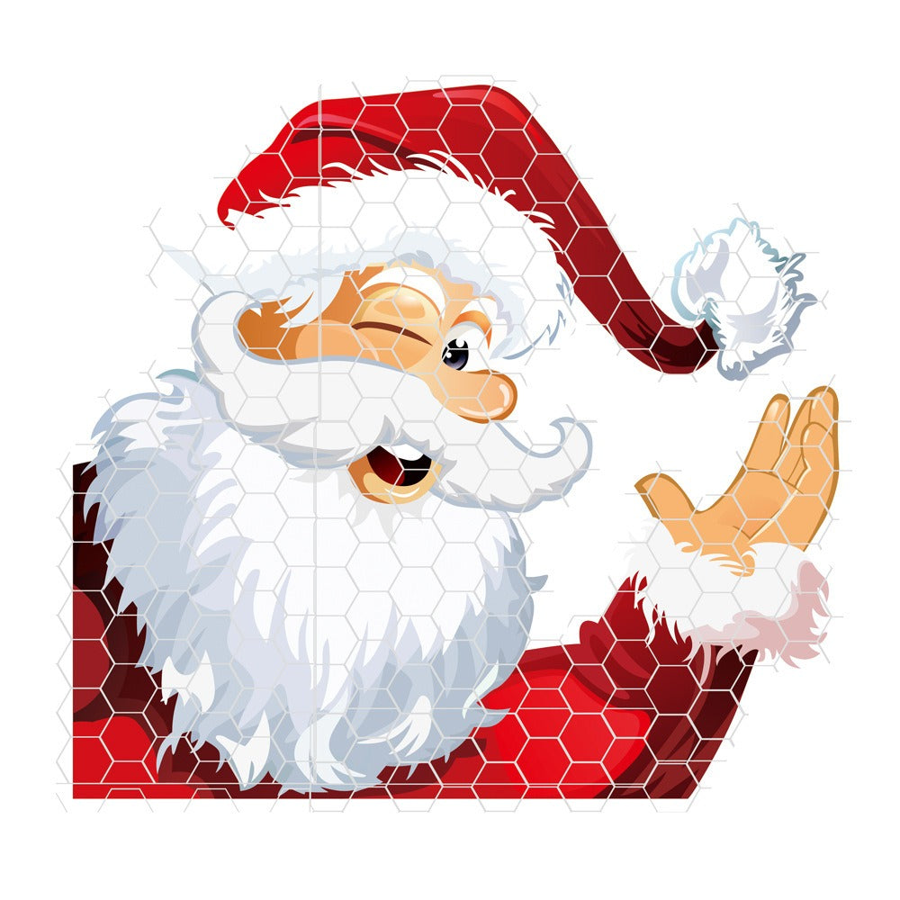 Reflective honeycomb lattice soft magnetic car sticker Easter Easter egg rabbit Santa Claus - V.I.P Digital Presence