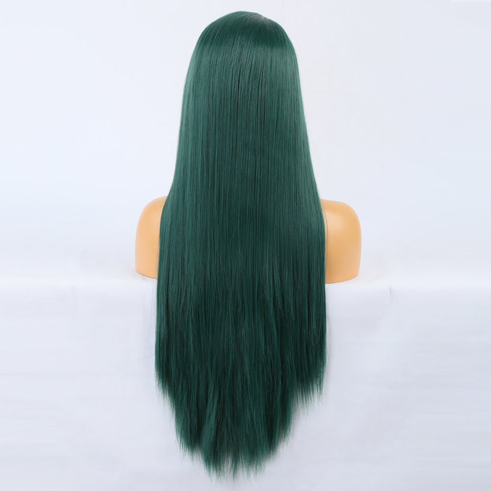 Goddess Wig Natural Realistic Wig Chemical Fiber Front Lace Long Straight Hair Matte High Temperature Silk Wig Headgear - V.I.P Digital Presence