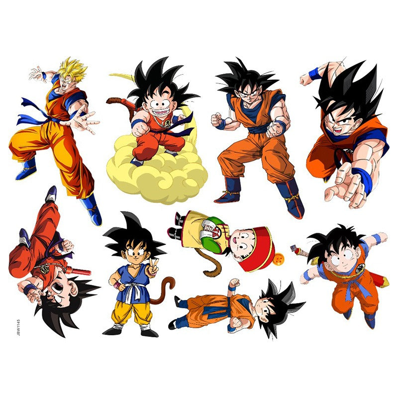 Dragon Ball Wall Sticker Wukong Saiya Decorative Painting Children's Room PVC Decorative Cartoon Sticker - V.I.P Digital Presence