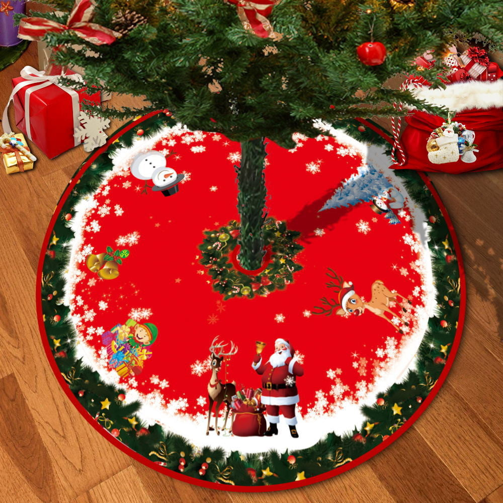 Deer Head Snowflake Santa Claus Gift Box Series Christmas Tree Bottom Decoration Apron Atmosphere Decoration - V.I.P Digital Presence