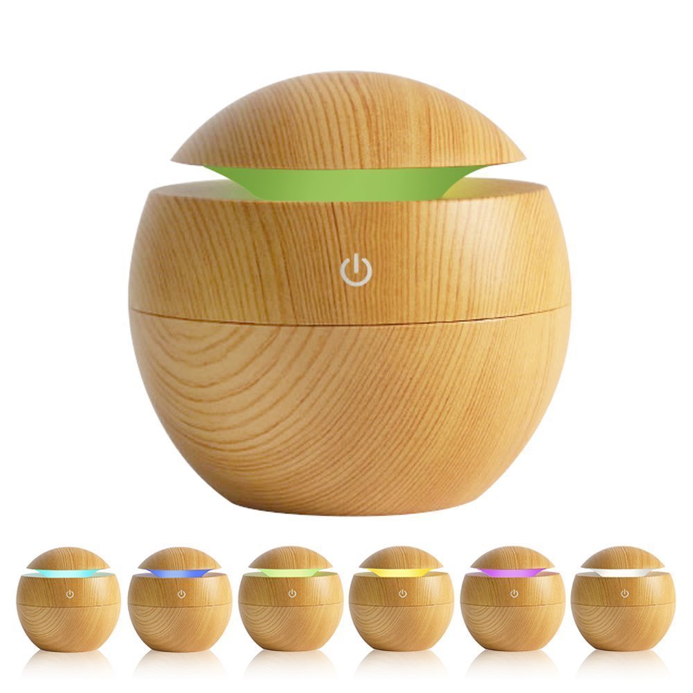 USB Aroma Essential Oil Diffuser Ultrasonic Cool Mist Humidifier Air Purifier 7 Color Change LED Night light for Office Home - V.I.P Digital Presence