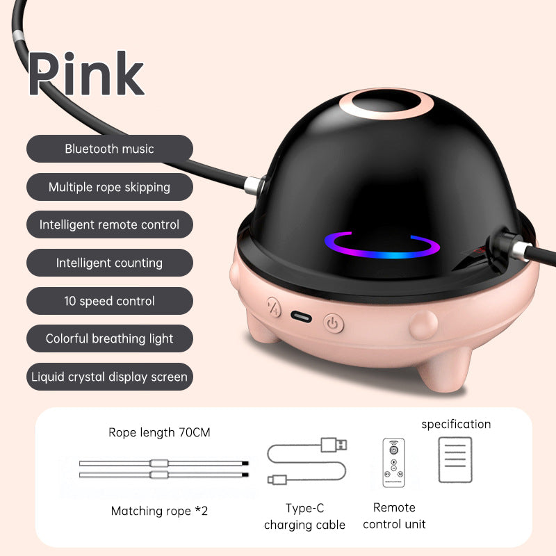 Smart Rope Skipping Machine Smart Jump Rope Machine 10-level Speed Adjustment Led Seven-color Light Wireless Music Function - V.I.P Digital Presence