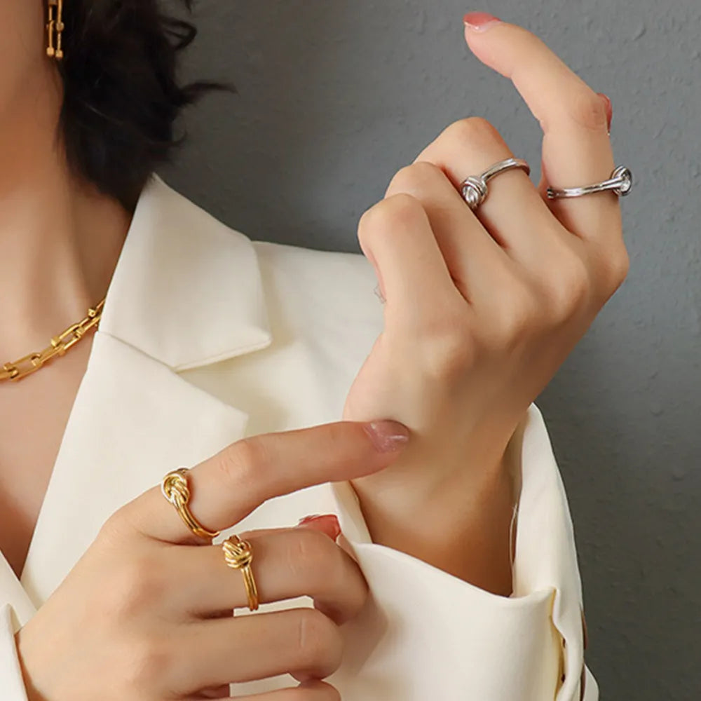 Titanium Steel Knot Ring - V.I.P Digital Presence