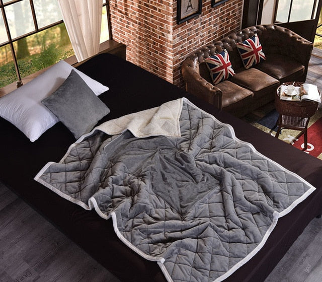 2 in 1 Flannel Cushion Blanket car sofa lumbar throw pillow air conditioning blanket foldable patchwork quilt blanket Bedding