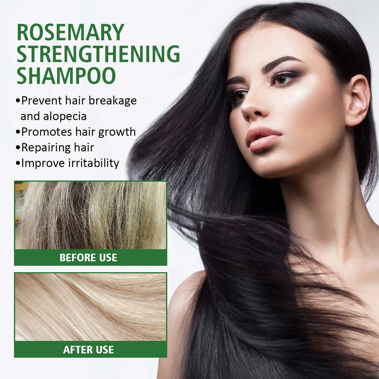 Rosemary Shampoo, Prevents Hair Loss Oil Control Fluffy And Smooth Shampoo - V.I.P Digital Presence