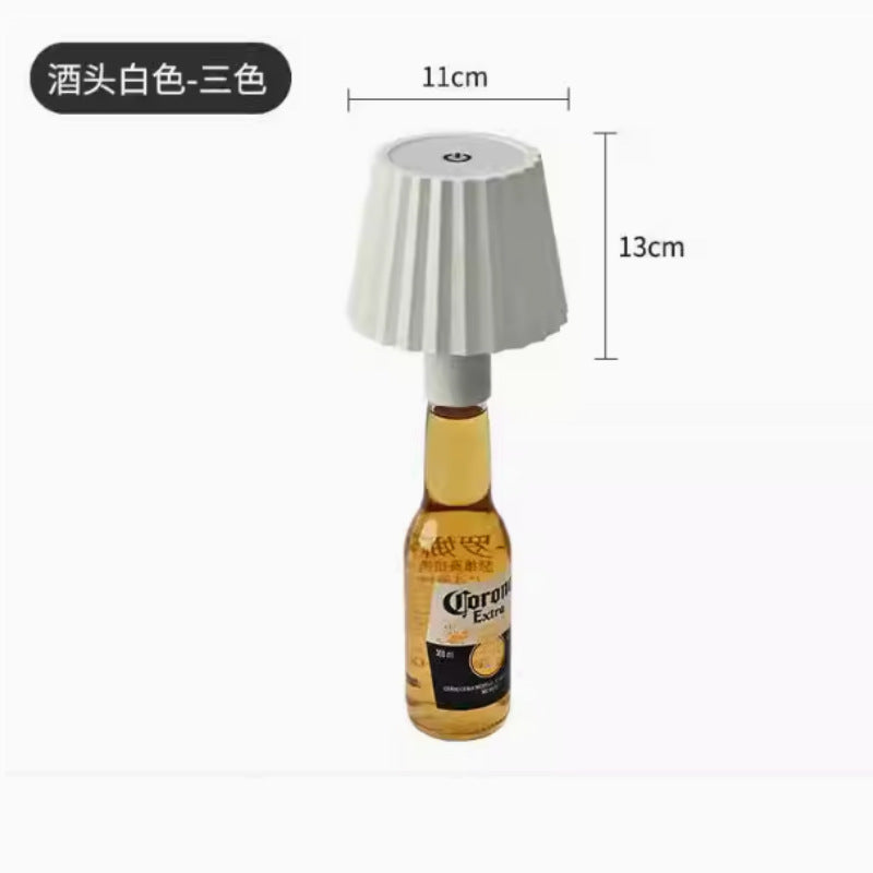 LED Creative Wine Bottle Light for Bar: Movable, Rechargeable, RGB Dimmable Decorative Bottle Lamp - V.I.P Digital Presence