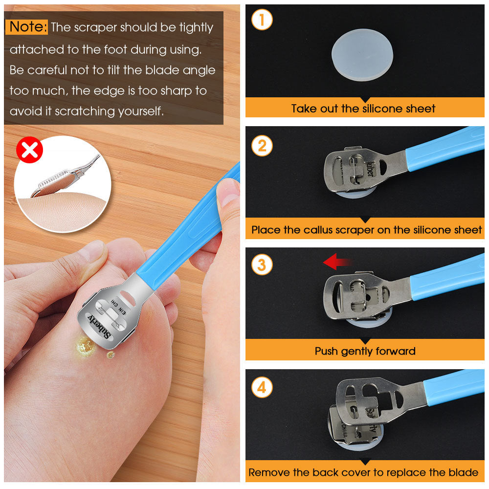 HISOME Manicure And Pedicure 18-Piece Set Of Foot Plate Dead Skin Planer Foot Grinder Nail Clipper To Remove Calluses - V.I.P Digital Presence