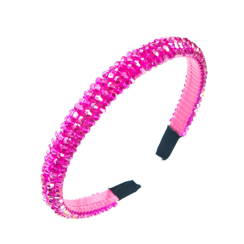 Fish Line Braided String Crystal Hair Band Korean Temperament Senior Sense Wash Face Headband - V.I.P Digital Presence