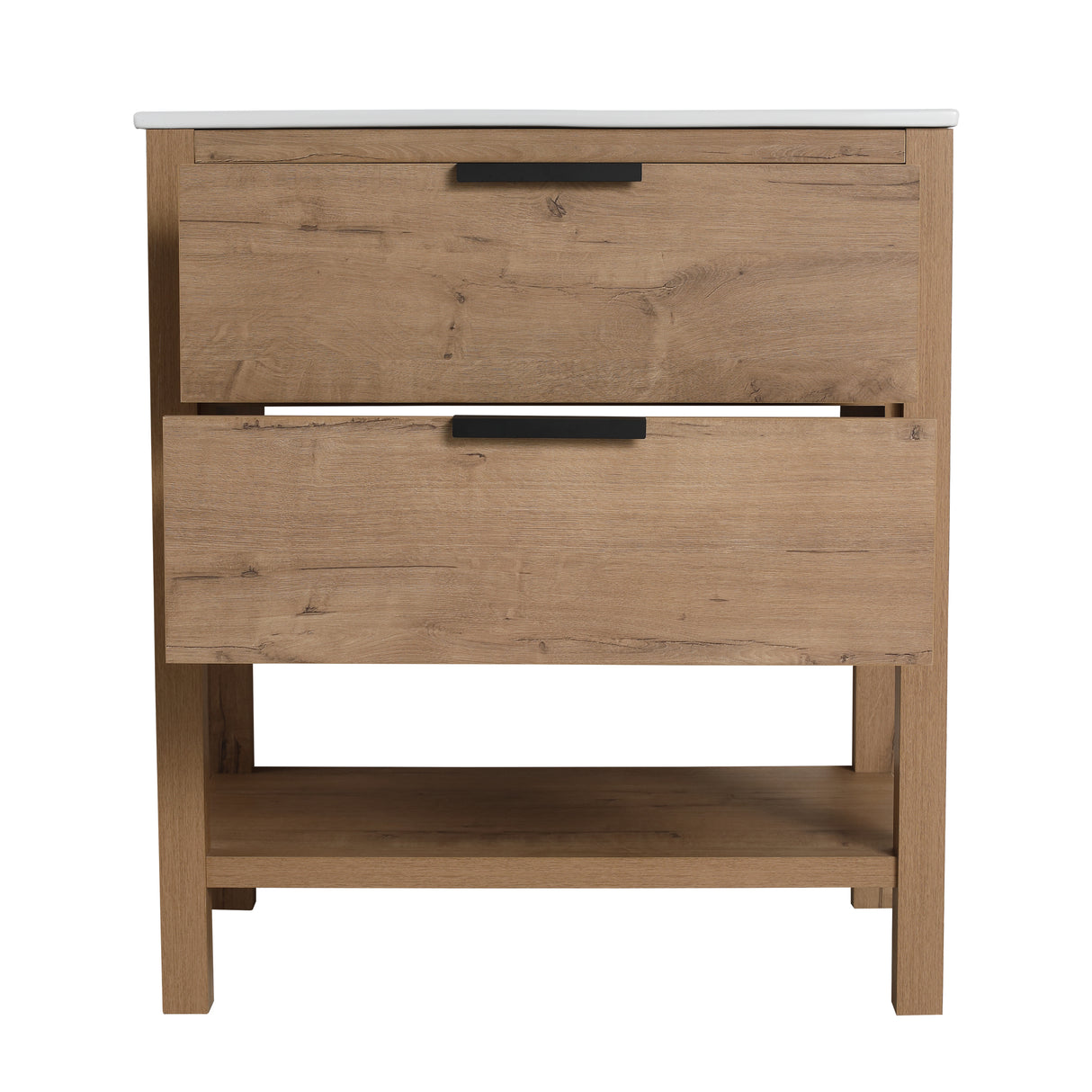 30 Inch Bathroom Vanity Plywood With 2 Drawers-BVB01030IMO-BL9075B - V.I.P Digital Presence