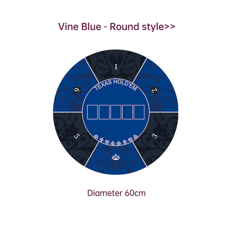 Dezhou playing card pad tablecloth table cushion square round chip rubber cushion playing card table top cushion