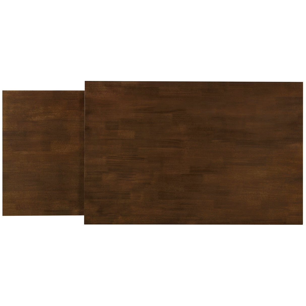 TOPMAX 65 "5-piece set with wheels and expandable dining table set 17.7" pull-out side table and small dining chair Brown