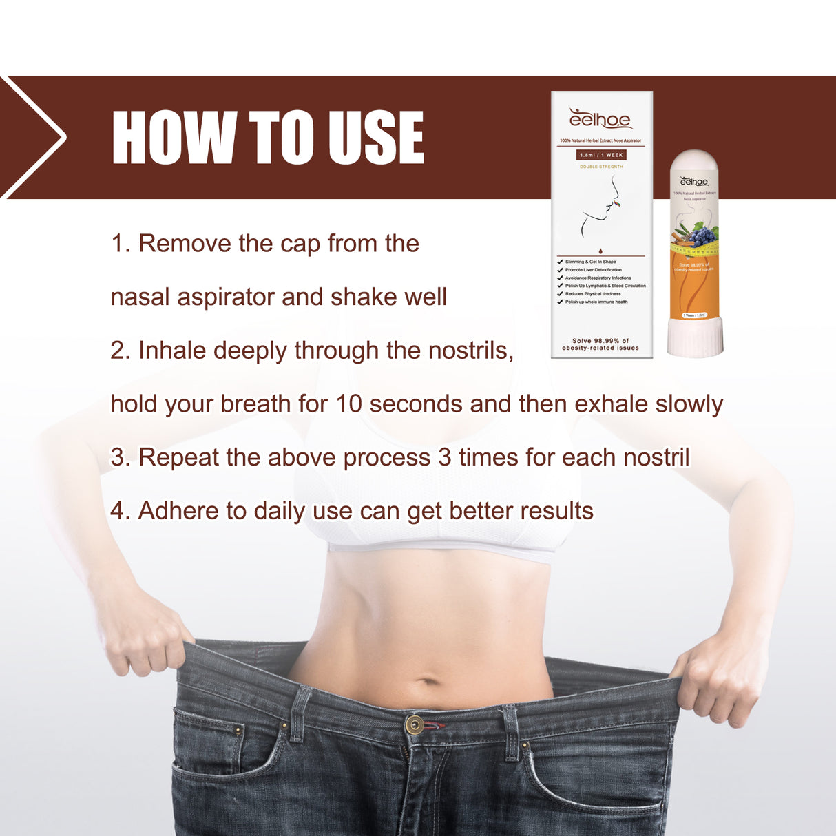 100% Natural Herbal Extract Nose Aspirator, Body Shaping Tight Skin Relieve Nasal Congestion Discomfort Portable Slimming Nasal Suction - V.I.P Digital Presence