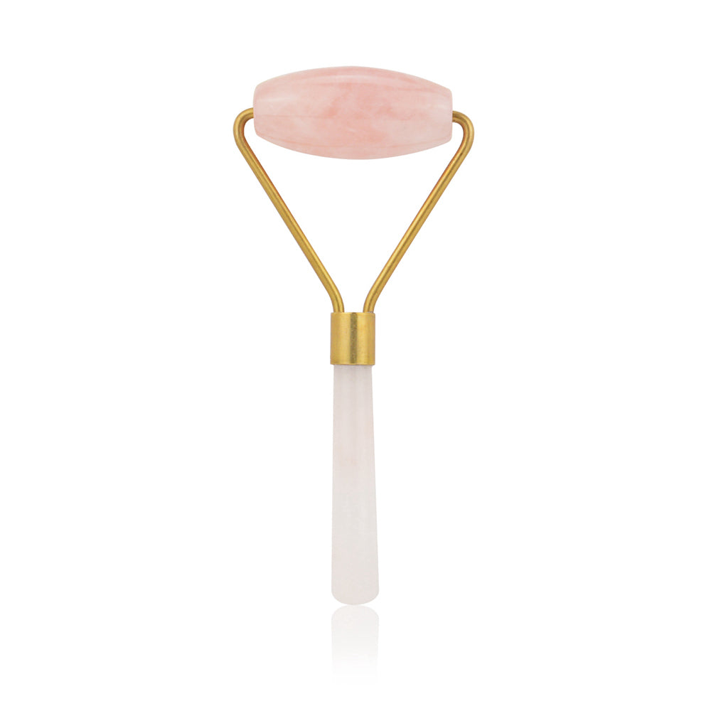 Natural Rose Quartz Facial Massage Crystal Stone Body Jade Massager Derma Roller Skincare Ice Roller Wrinkle Removal Beauty Tool - V.I.P Digital Presence