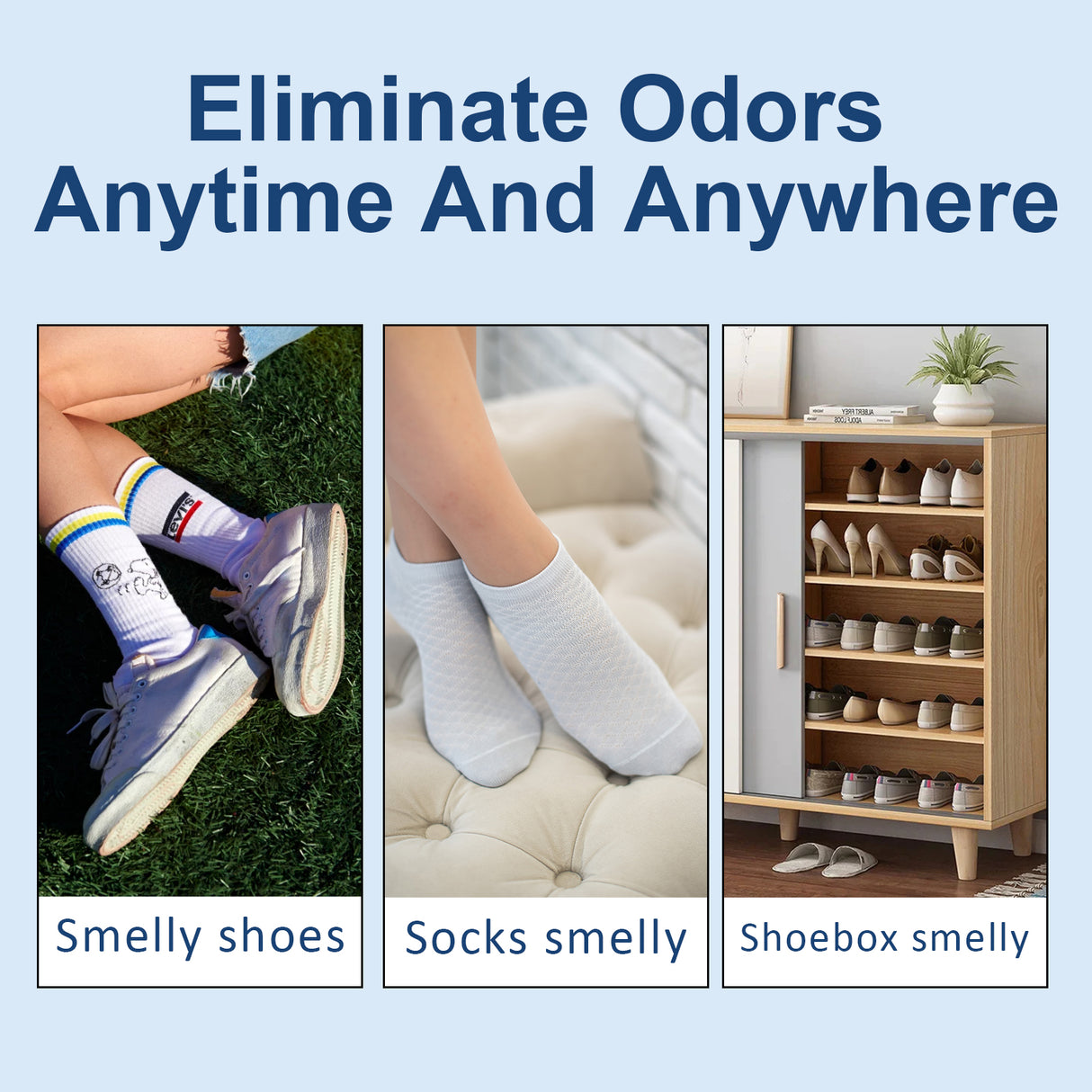 Foot Deodorant Reliever Sweat, Odor, Itchy, Dry Foot Deodorant Treatment Spray