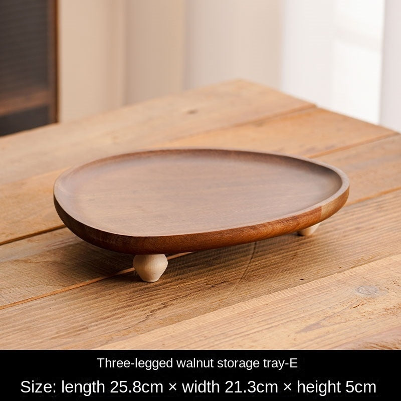 Rustic Wooden Tray Irregular Fruit Plate Dessert Plate Snack Home Storage Tray - V.I.P Digital Presence