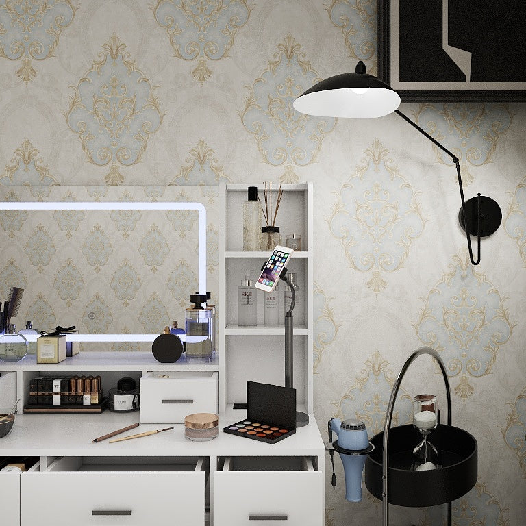 Smart mirror dressing table with drawers and storage cabinets, dressing table with bedroom dressing table, changing room