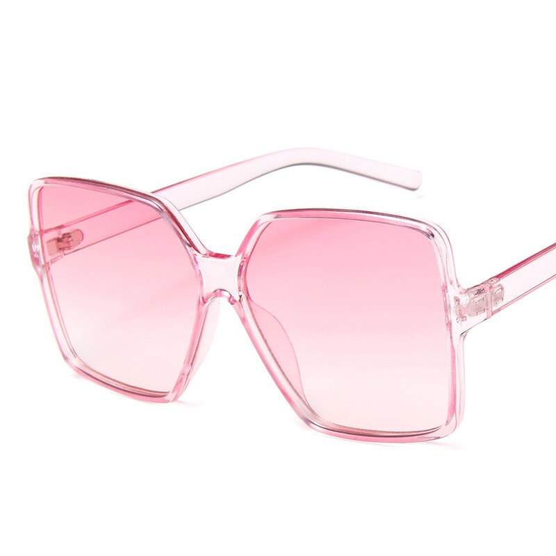 Higody Fashion Women Oversize Sunglasses Gradient Plastic Brand Designer Female Sun Glasses UV400 lentes