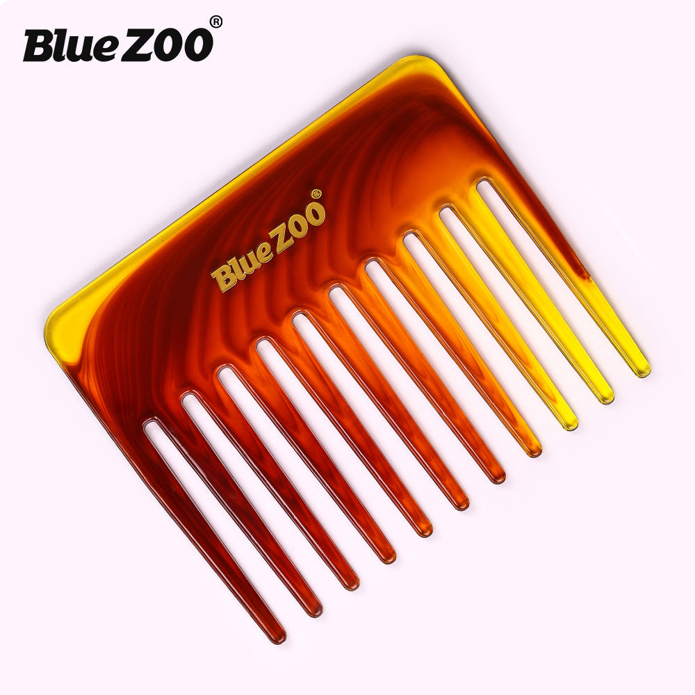 Single Side Short 2 Colors BlueZOO Big Back Shape Big Knife Comb Big Tooth Comb Large Insert Comb Shovel Oil Head Comb - V.I.P Digital Presence