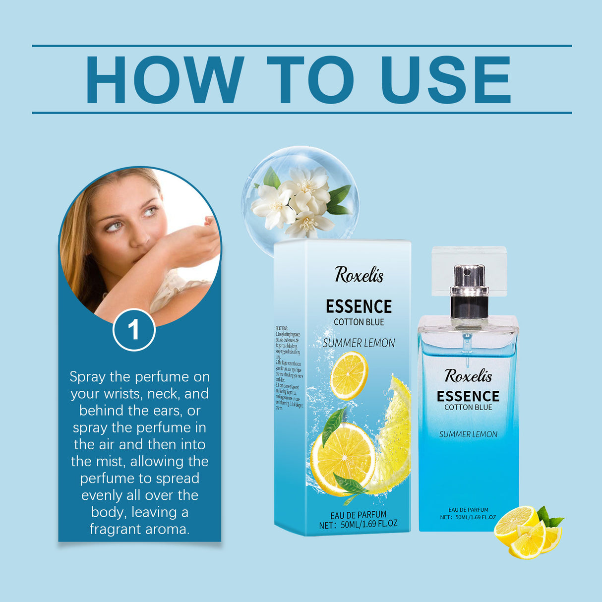 Summer Lemon Perfume Natural Fresh Lasting Bergamot Vibrant Bouquet Bouquet Light Fragrance Light Elegant Perfume - V.I.P Digital Presence