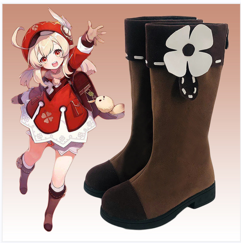 Genshin Impact cosplay Luoli animation game Westwind Knight Tuanhua Keli cos clothes matching shoes - V.I.P Digital Presence