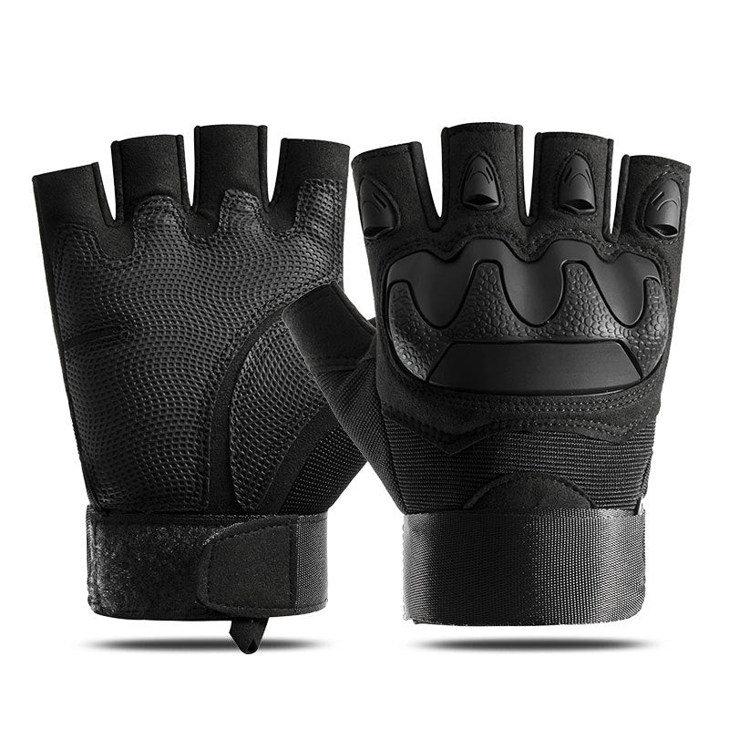 Tactical half-finger gloves men's soft shell protective microfiber special forces military fans sports cycling outdoor - V.I.P Digital Presence