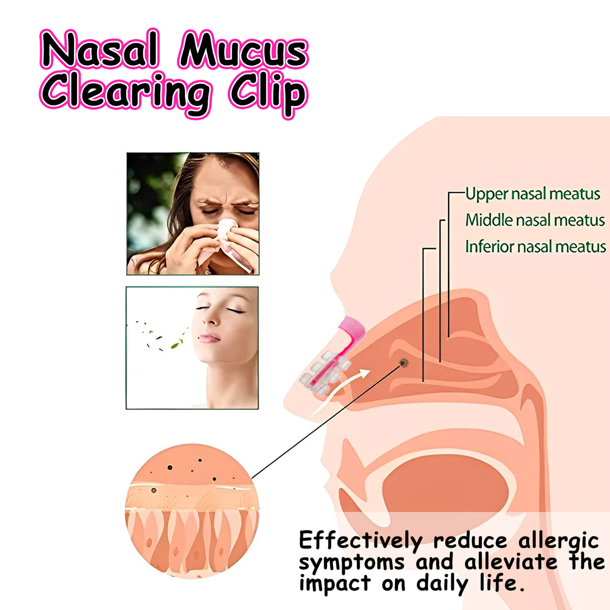 Nasal Mucus Clearing Clip, Deep Cleaning Nasal Mucus To Relieve Nasal Congestion And Discomfort Breathing Smooth And Comfortable - V.I.P Digital Presence