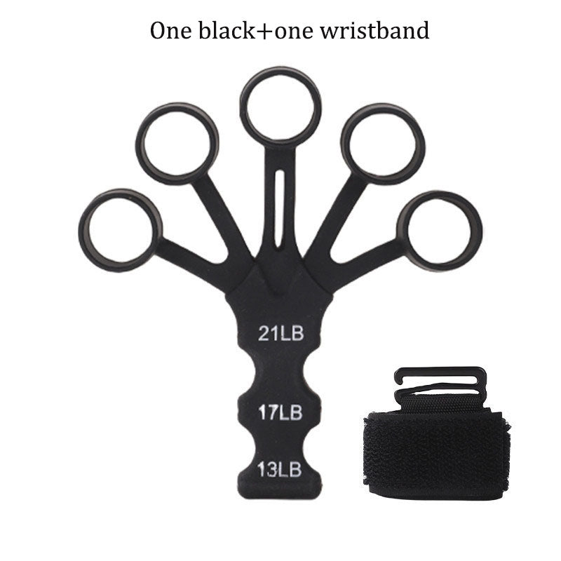Silicone 5-finger finger trainer, wrist tension device, shooting corrector, basketball shooting training assistance grip strengt - V.I.P Digital Presence