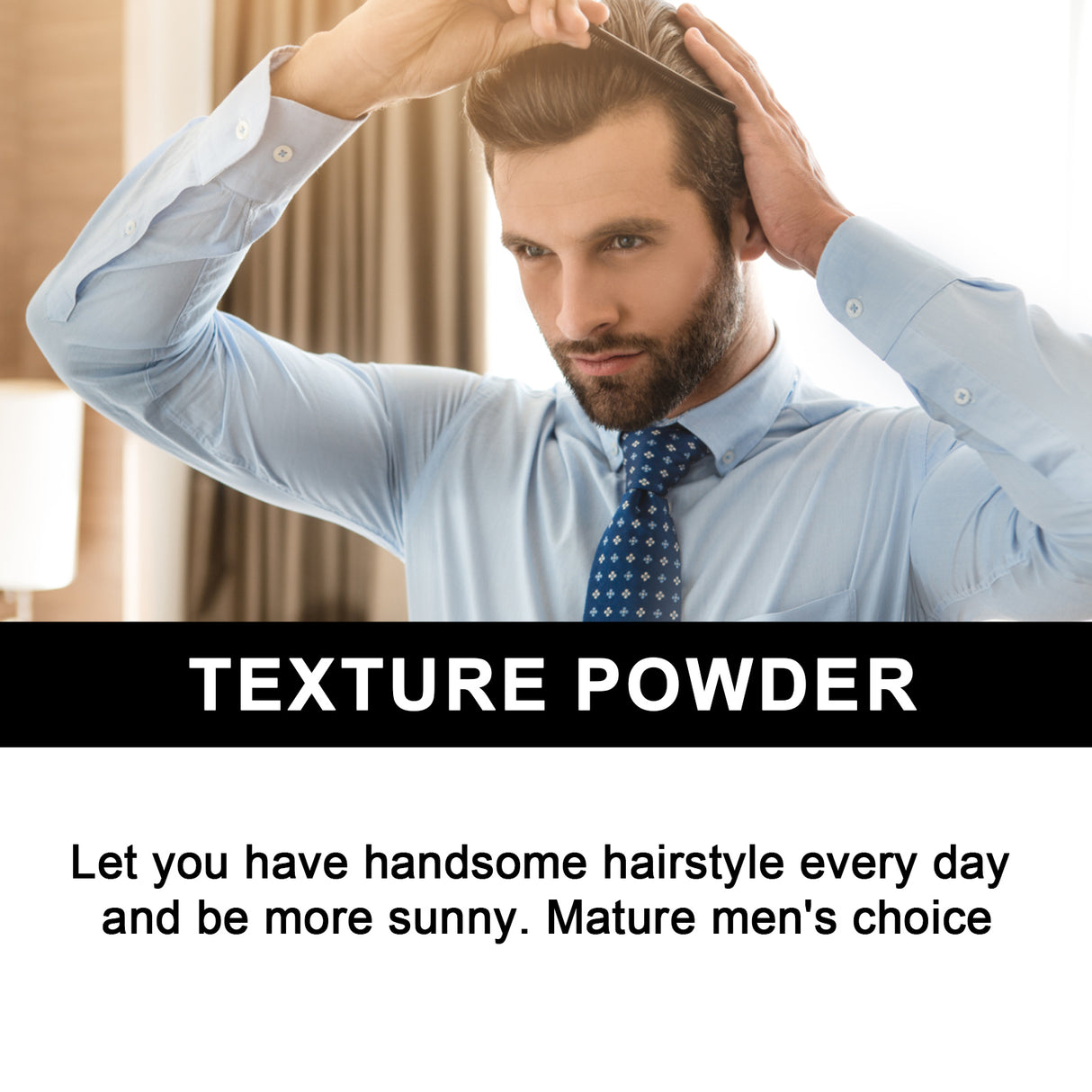 Hair Texture Powder, Curly Hair Fluffy Styling Smoothing Frizzy Natural Shine Lasting Without Greasy - V.I.P Digital Presence