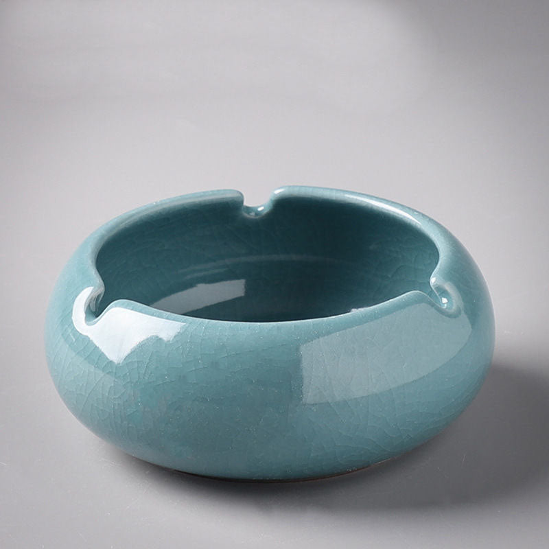 Ceramic ashtray home living room office personality creative retro anti-fly ash ashtray - V.I.P Digital Presence