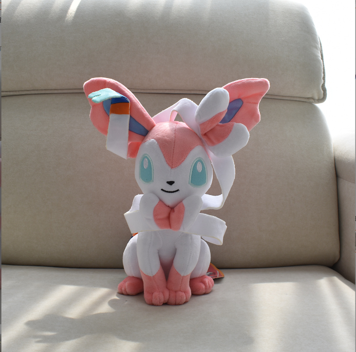 20cm Pokemon Sylveon Plush Toy Kawaii Anime Eevee Espeon Jolteon Vaporeon Stuffed Animal Doll for Children Christmas Gift - V.I.P Digital Presence