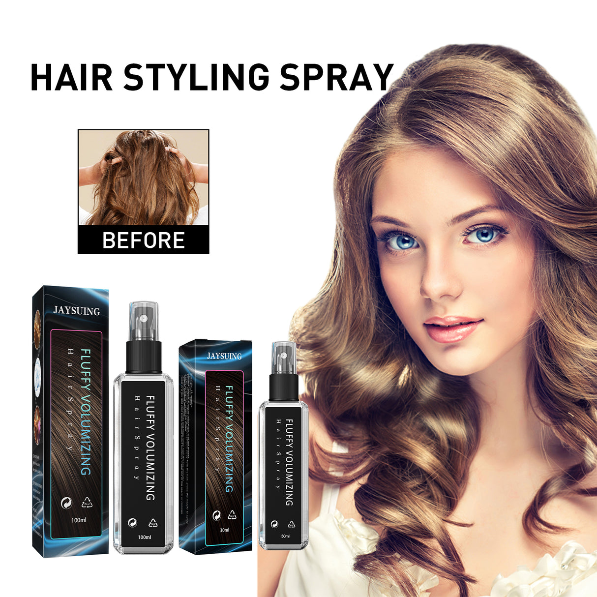 Hair Styling Spray, Hair Styling Moisturizing Fragrance Long Lasting Dry Gel Gel Hair Styling Gel Water - V.I.P Digital Presence
