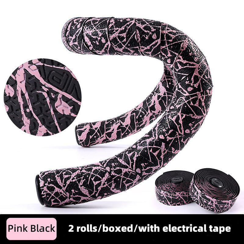 Npy EVA PU Road Bike Handlebar Tape, Anti - Slip & Shock - Absorbing, Sakura Design, with End Plugs - V.I.P Digital Presence