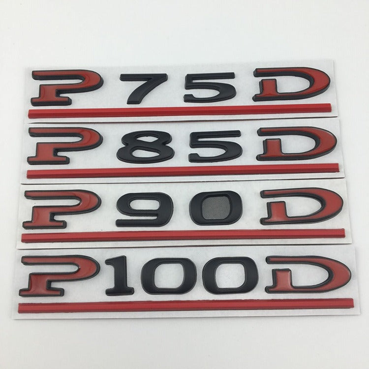 Applicable to Tesla car sticker MODEL3MODELS MODELX P75D P85D P90D P100D logo - V.I.P Digital Presence