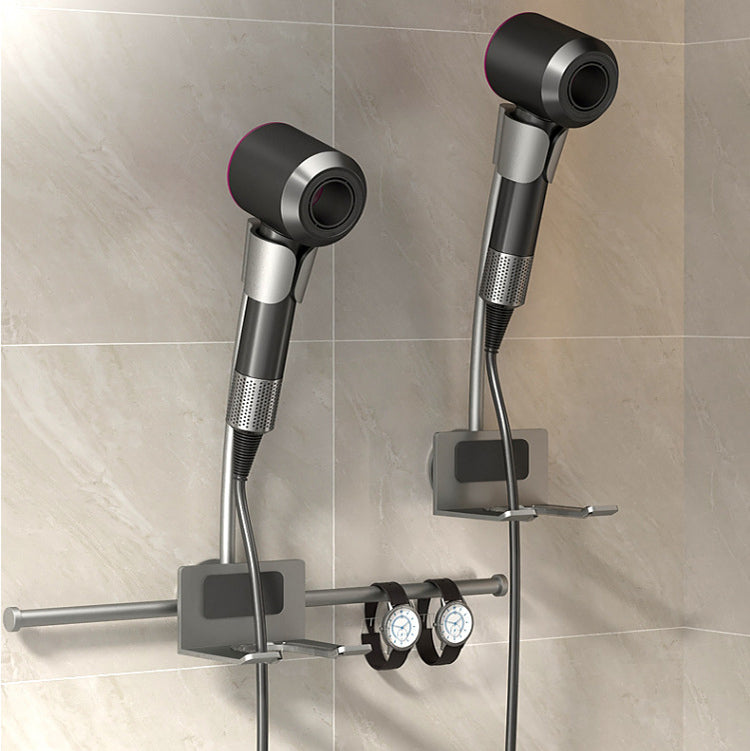 Lazy hair dryer bracket No hand-held hair dryer shelf Wall-mounted no-punching - V.I.P Digital Presence
