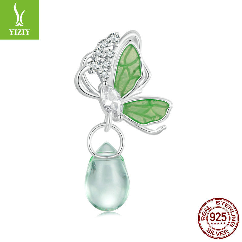 Silver Charm Original Forest Oasis Butterfly Ladybug DIY Bracelet Beads Spring Fresh s925 Pure Silver Beads - V.I.P Digital Presence