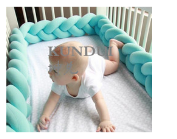 100cmBaby Bumper Bed Braid Knot Pillow Cushion Bumper for Infant Kids Crib Protector Cot Bumper Room Decor Anti-collision Bumper - V.I.P Digital Presence