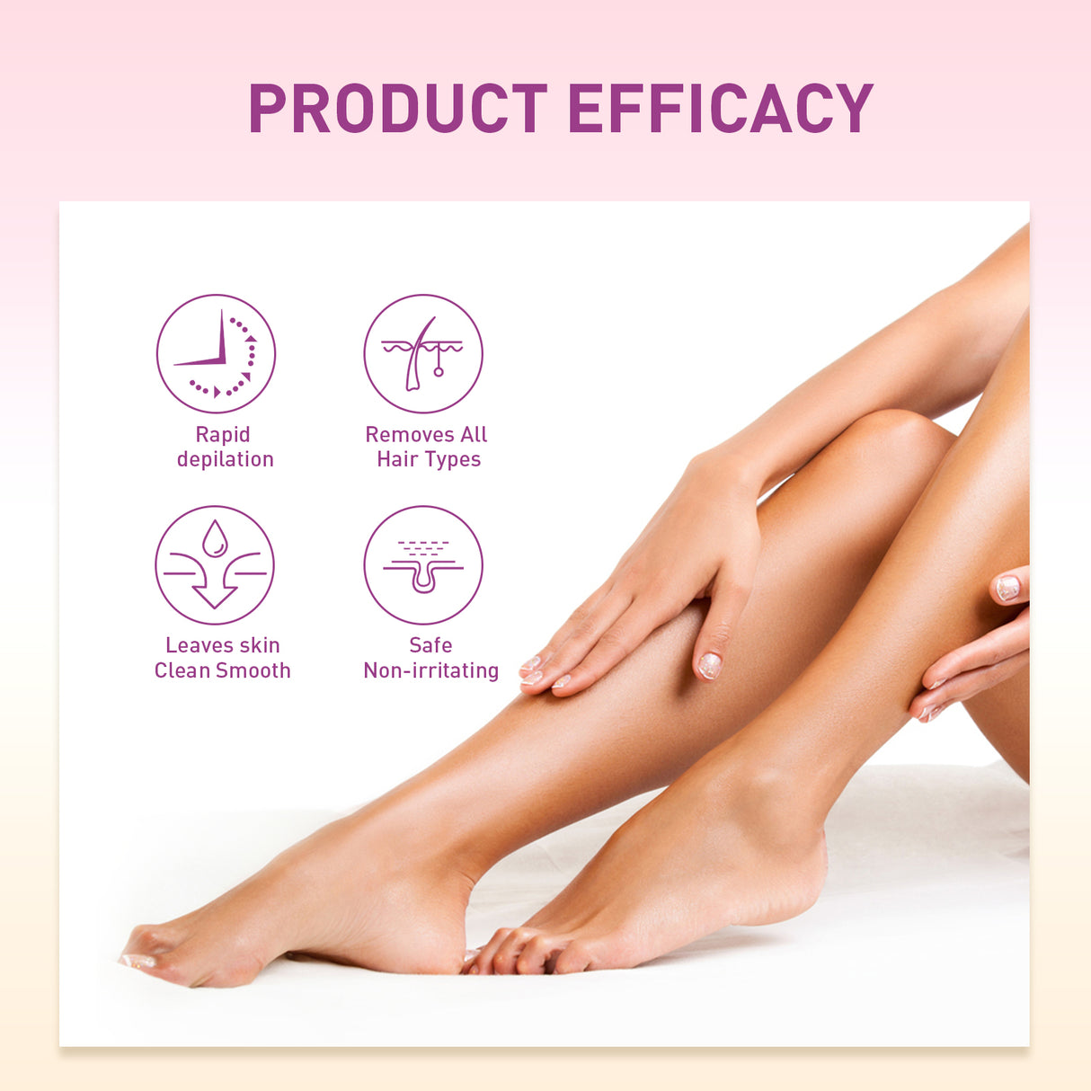 Hair Removal Spray, Mild Non-Irritating Full Action Hair Leg Hair Armpit Hair Removal Spray