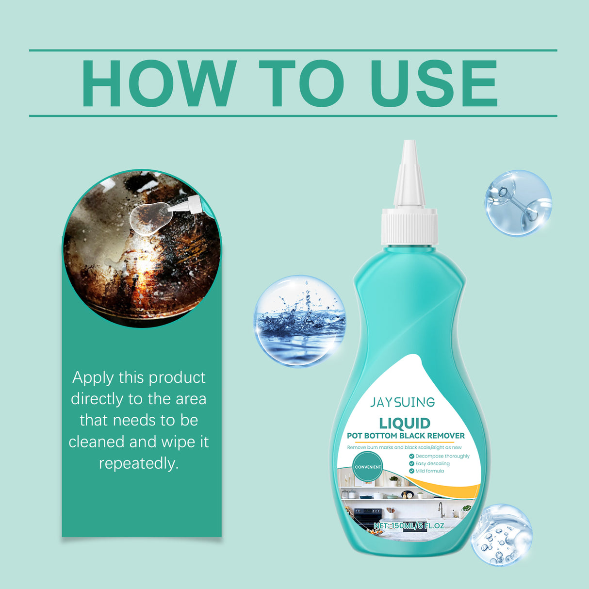 Kitchen Grease Cleaner Remove Grease And Dirt From The Bottom Of Kitchen Pans Polishing Anti-Rust Cleaner - V.I.P Digital Presence