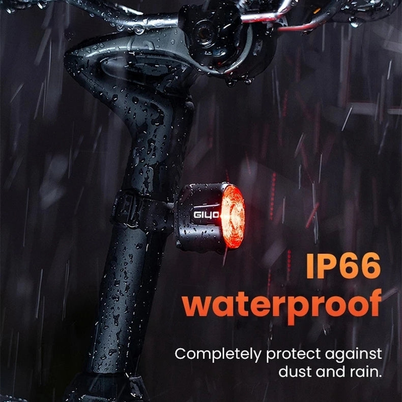 Bicycle Smart Brake Tail Light MTB Road Bike Auto Brake Sensing Light SB Rechargeable IPX6 Waterproof LED Warning Rear Lamp - V.I.P Digital Presence